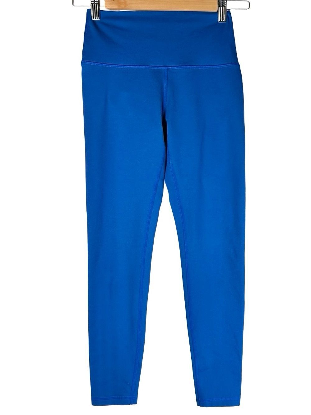 FLEO Cobalt Blue High Rise Gym Workout Performance Athletic Leggings Size Medium